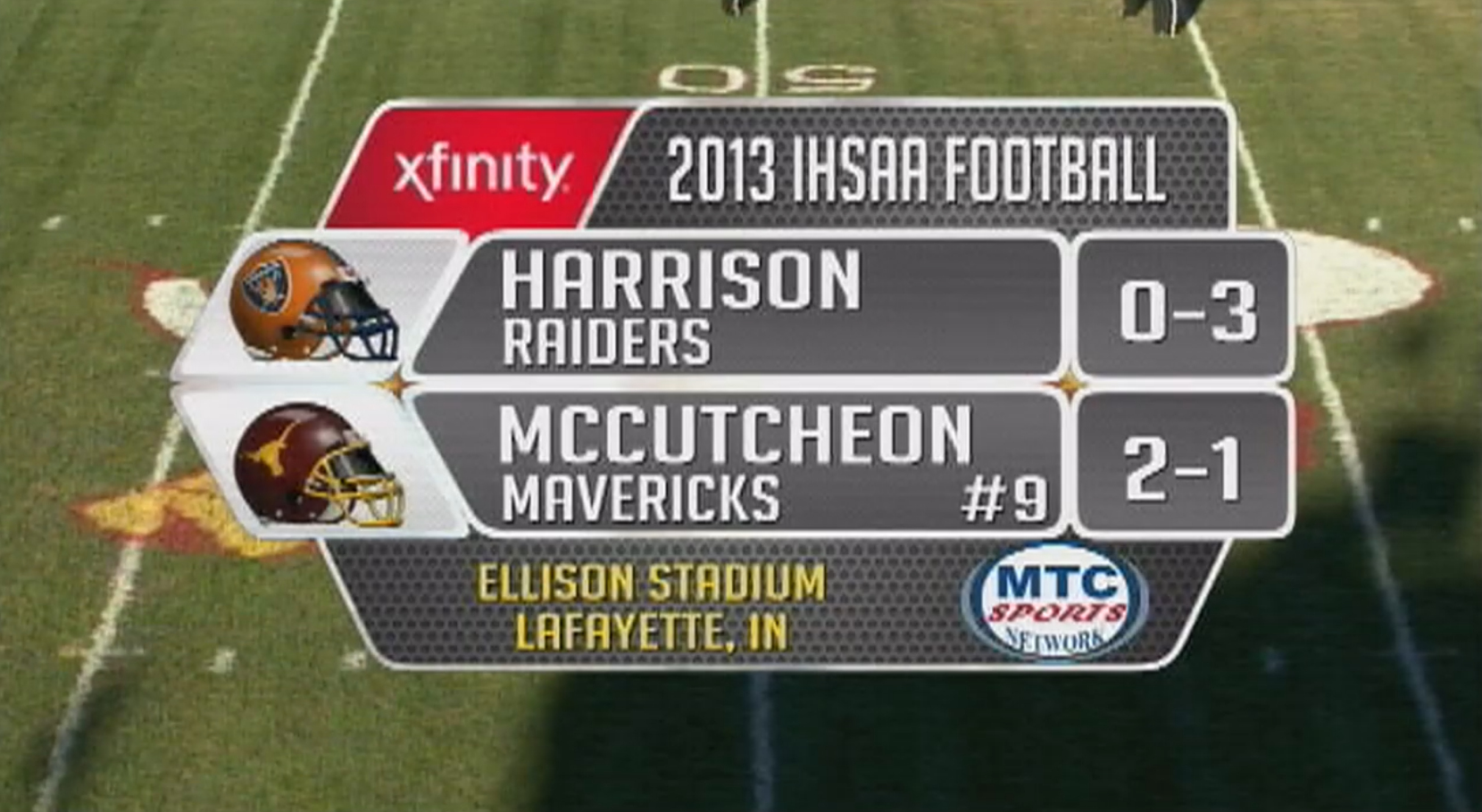 2013 FB Harrison at McCutcheon