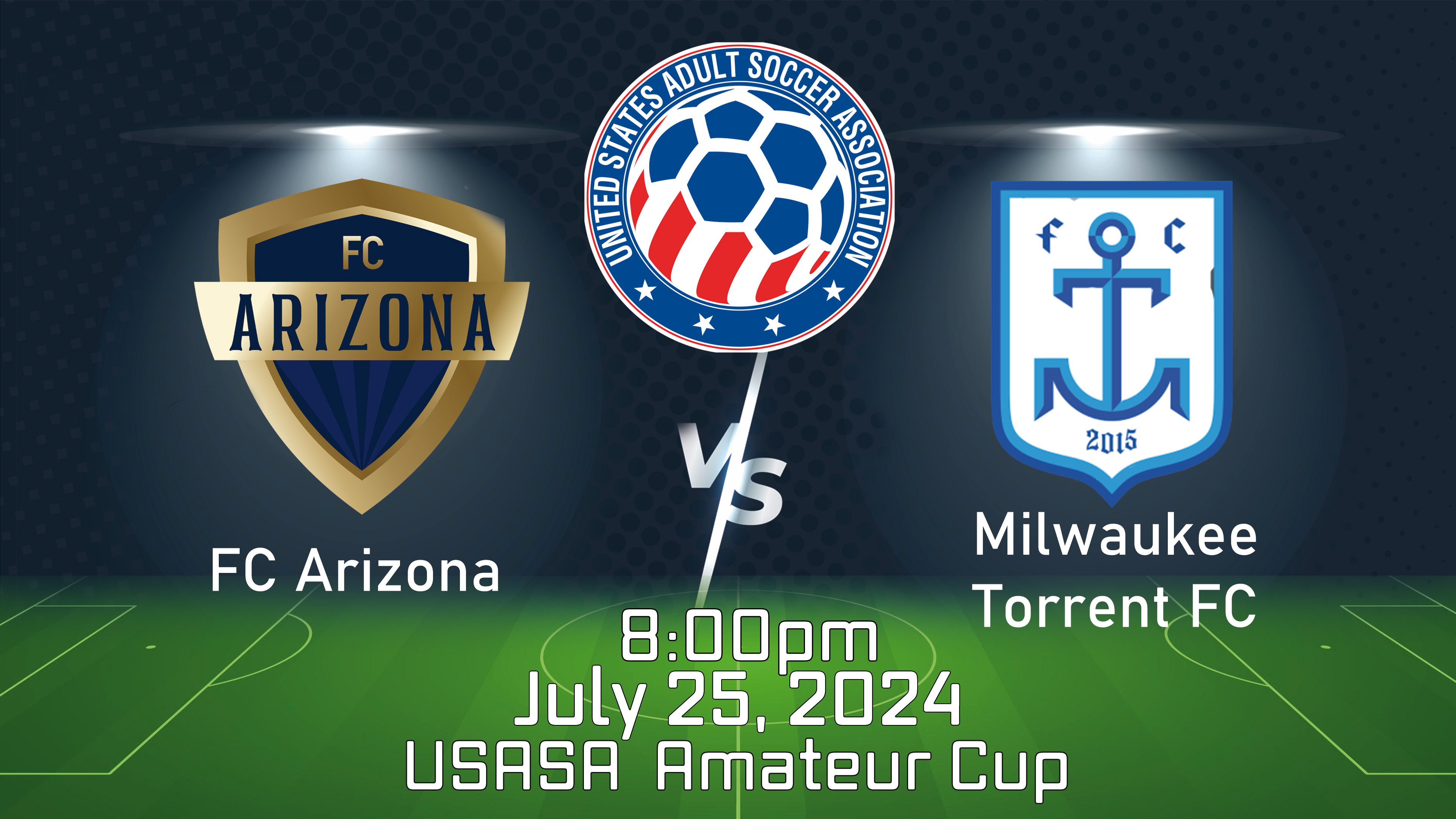 2024 USASA  Amateur Cup: FC Arizona vs Milwaukee Torrent FC