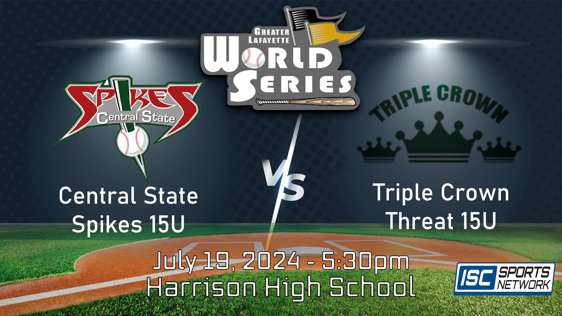 2024 GLWS BSB Central State Spikes 15U vs Triple Crown Threat 15U 7/19