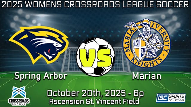 2025 WSOC Spring Arbor at Marian 10/20