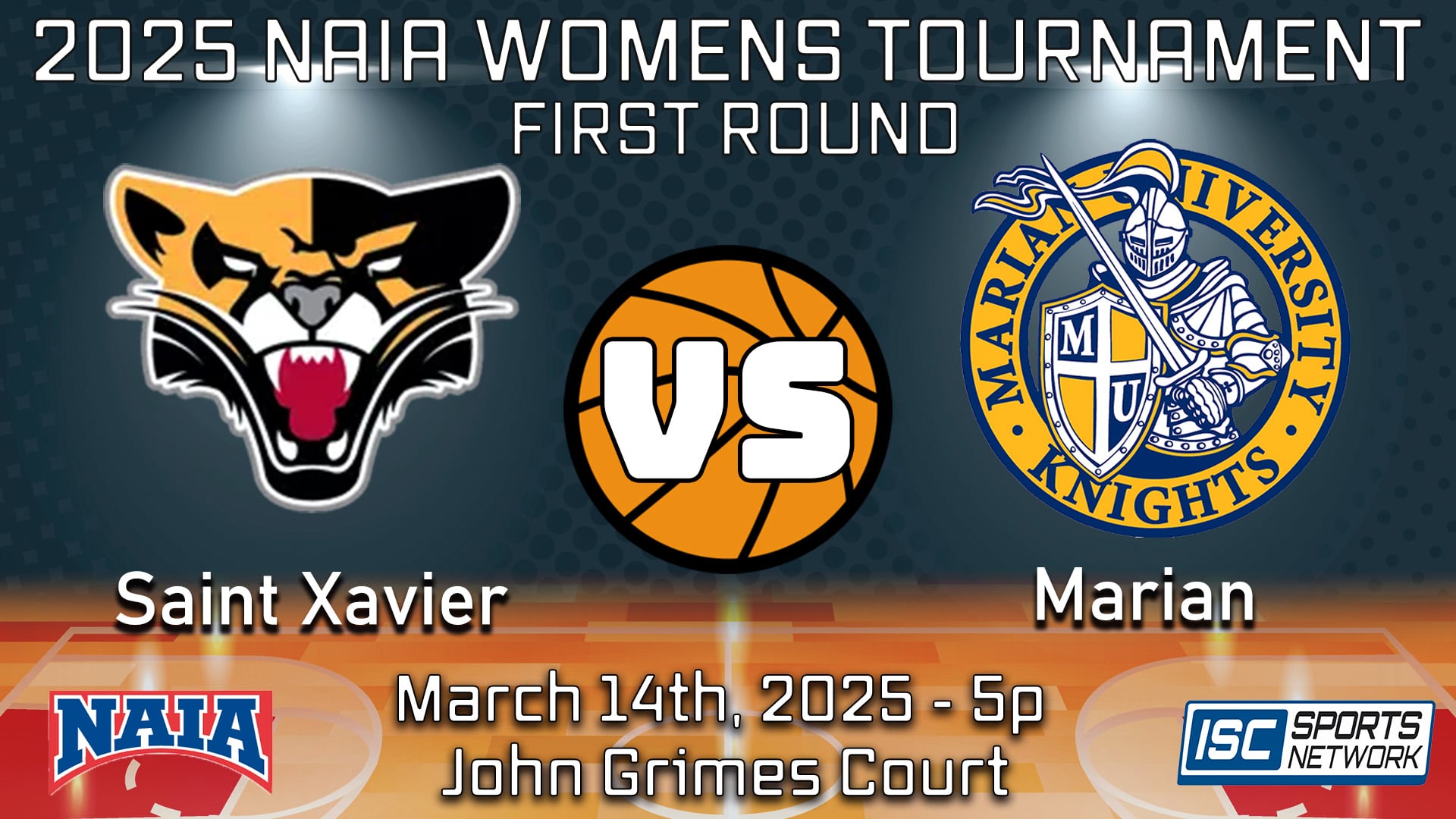 2025 NAIA WBB Saint Xavier at Marian - 03/14