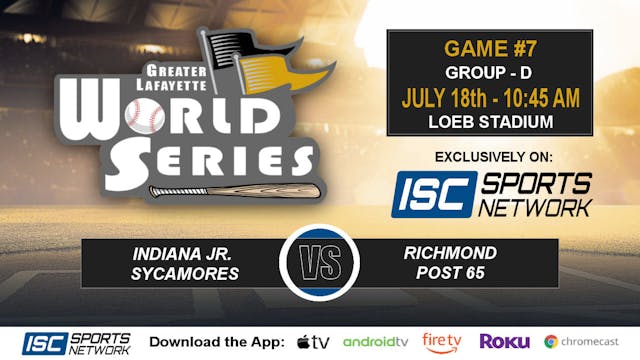 2019 GLWS BSB IN Jr Sycamores vs Rich...