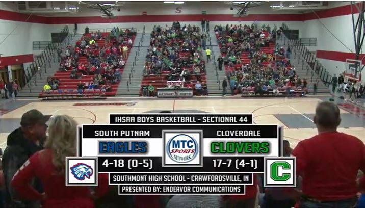 2016 IHSAA BBB South Putnam vs Cloverdale 3/4