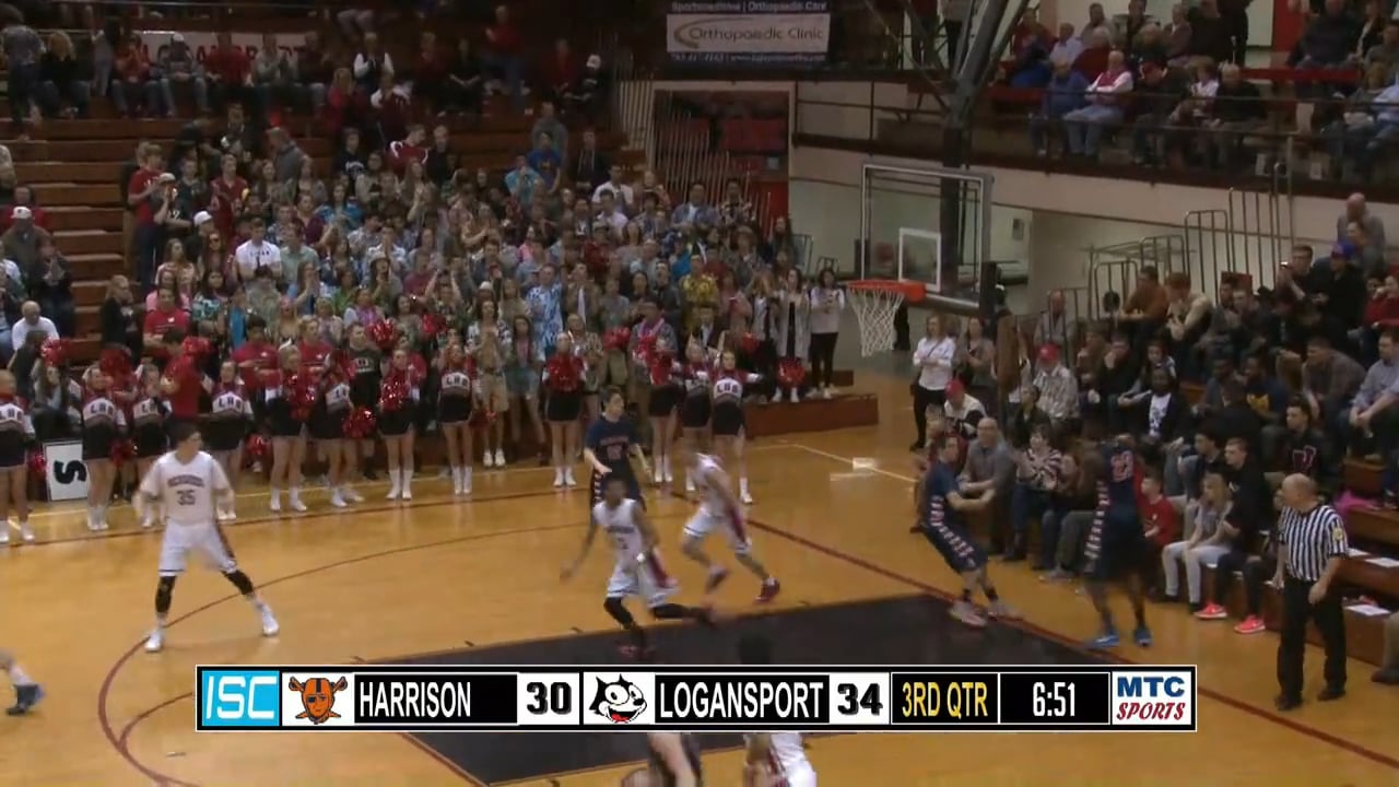 2015 Sectionals Harrison vs Logansport Carpenter dunk