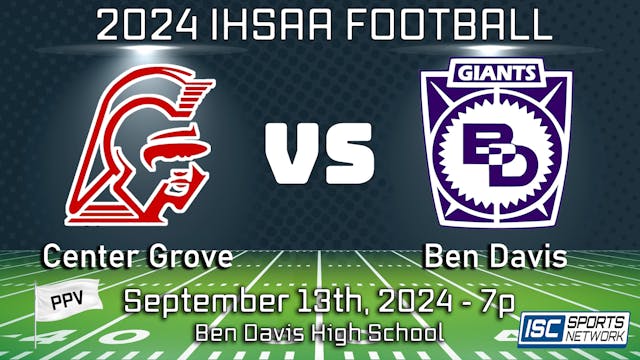 0913 FB Center Grove at Ben Davis - 9/13