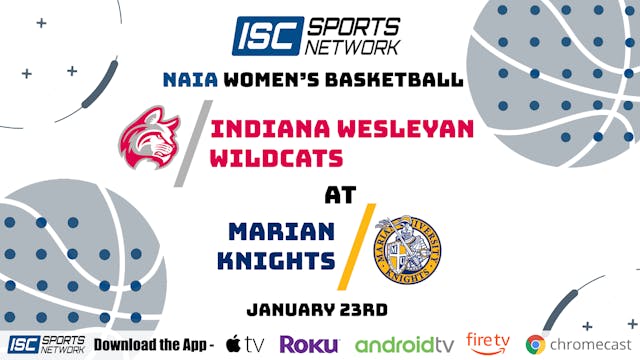 2021 WBB Indiana Wesleyan at Marian 1/23