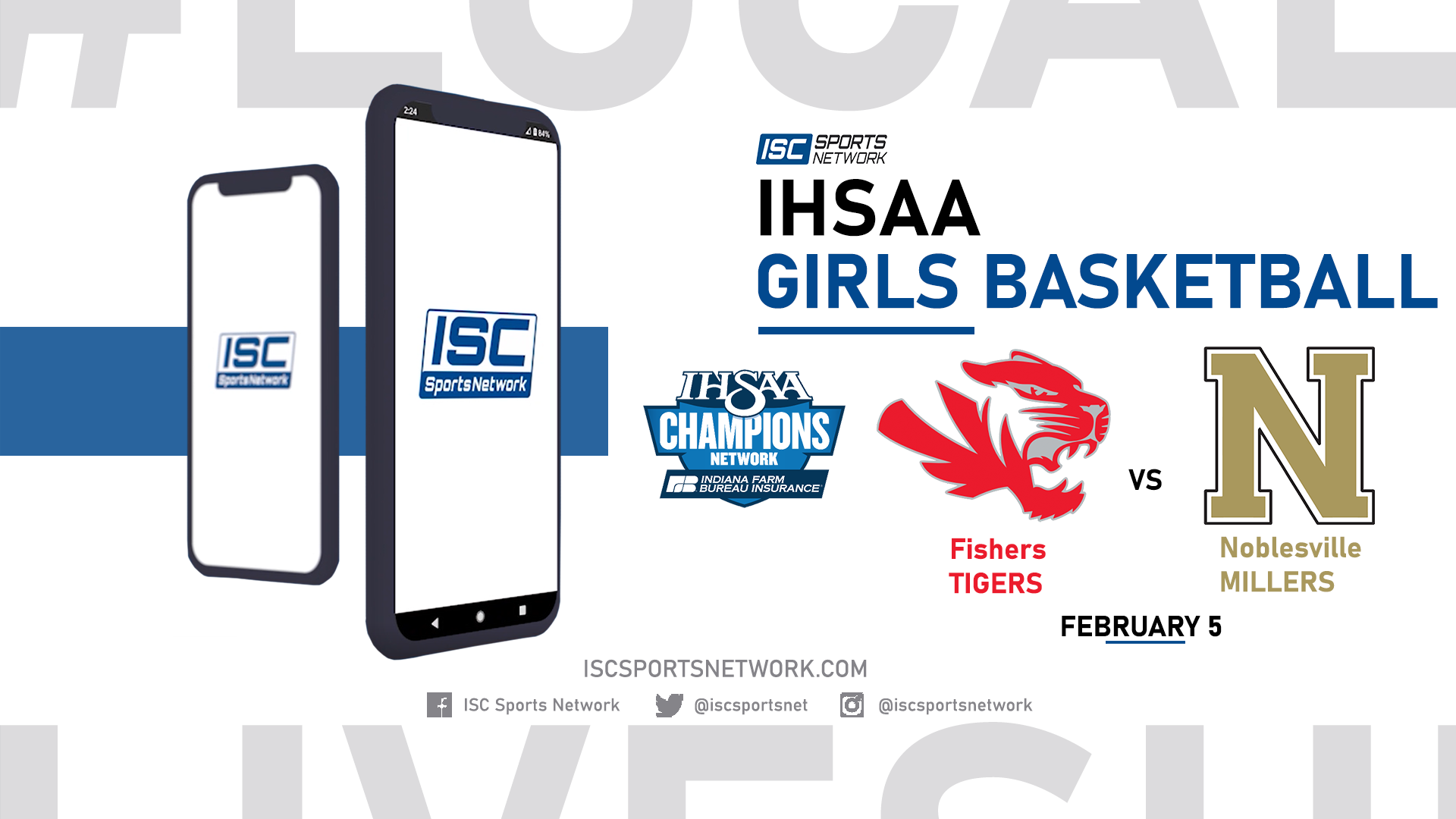 2022 IHSAA GBB Fishers vs Noblesville 2/5