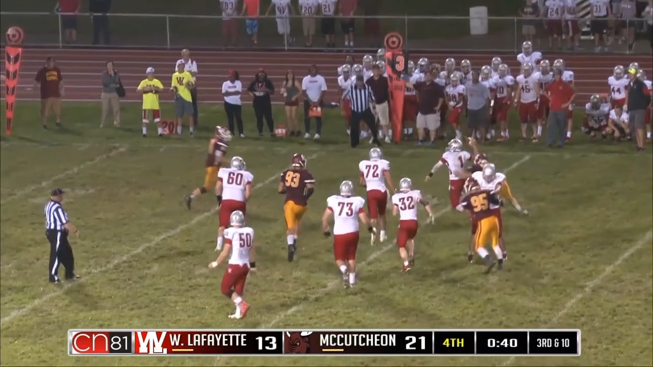 2016 FB WL at McC Marley TD catch