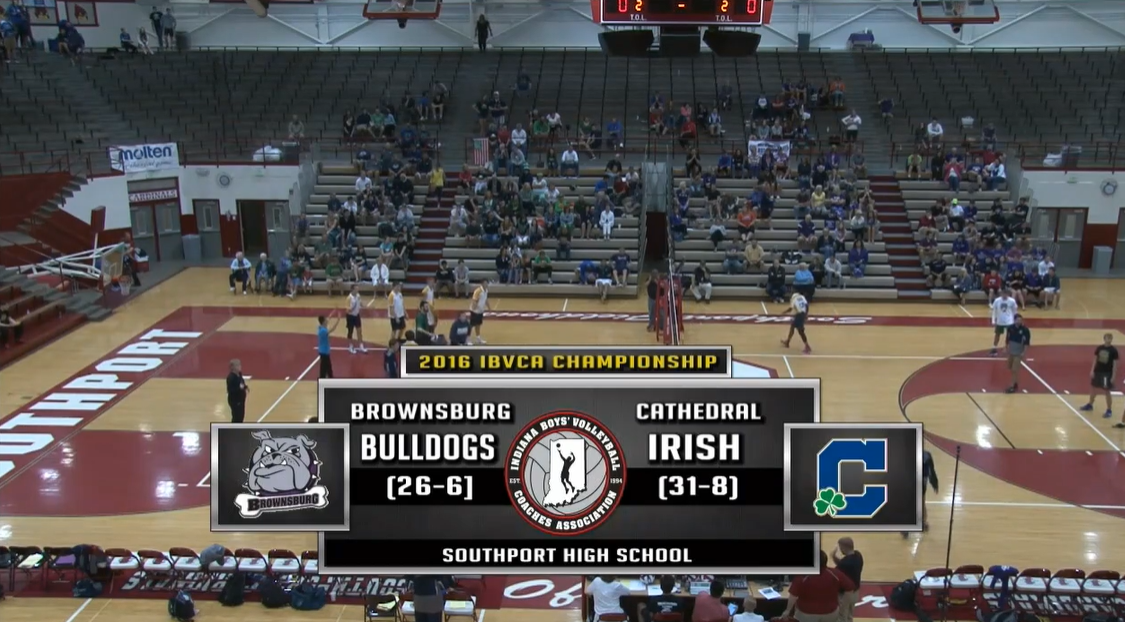 2016 IBVCA BVB Brownsburg vs Cathedral 5/21