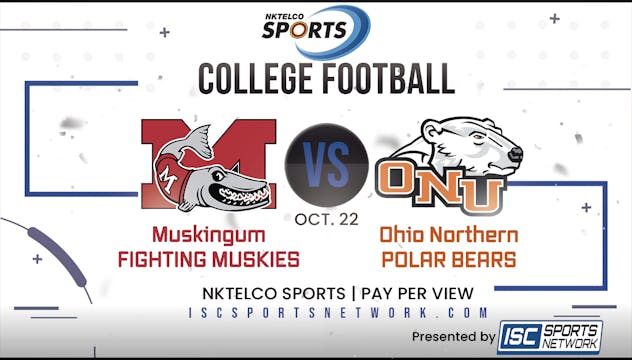 2022 CFB Muskingum at Ohio Northern 1...
