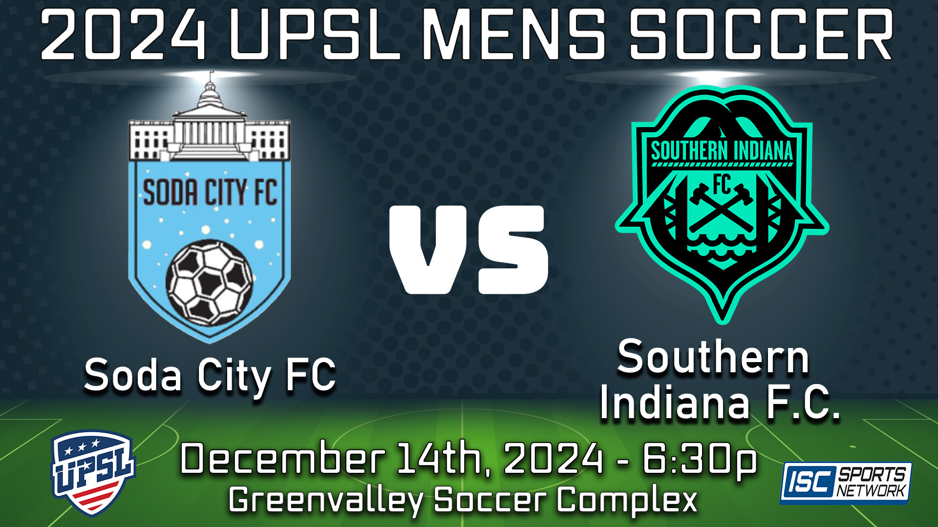 2024 UPSL Soda City FC at Southern Indiana FC - 12/14