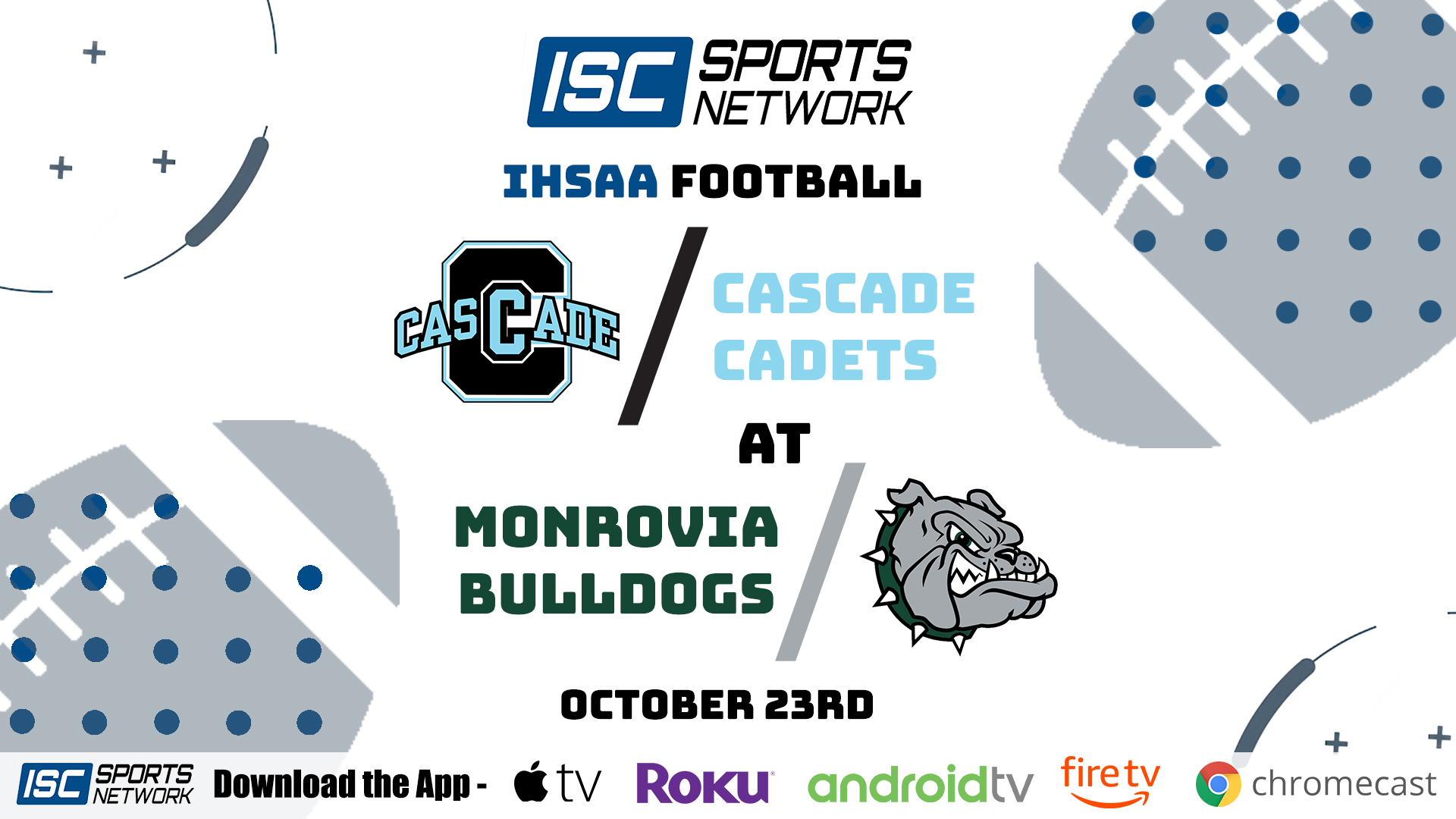 2020 IHSAA FB Cascade at Monrovia