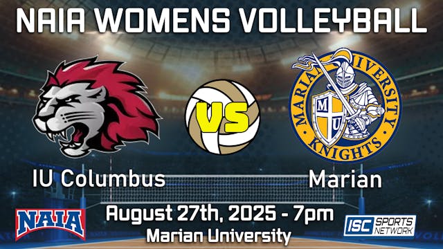 2025 WVB IU Columbus at Marian - 08/27 