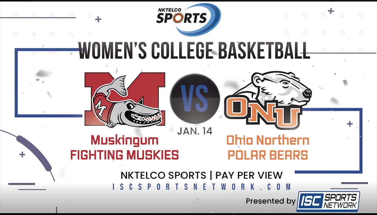 2023 WBB Muskingum at Ohio Northern 1/14 - 2022-23 Season - ISC Sports ...