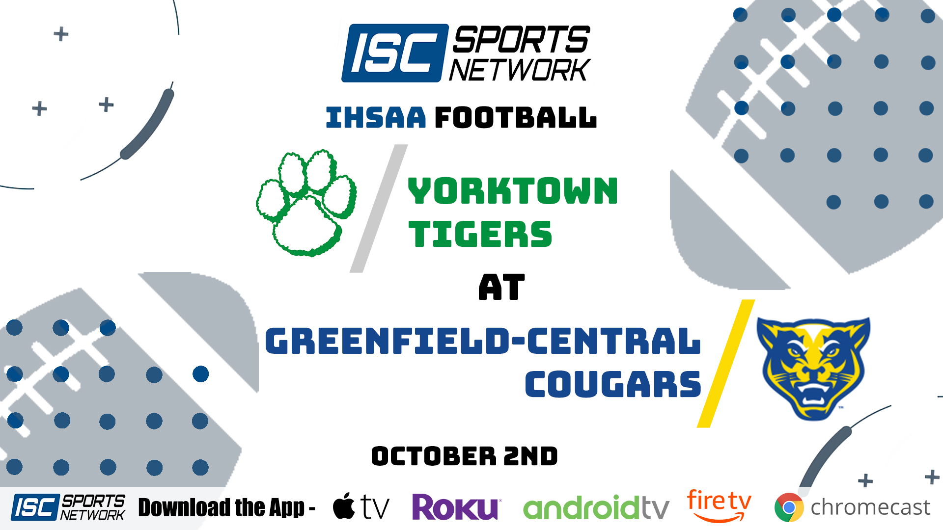 2020 FB Yorktown at Greenfield-Central