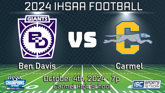 2024 FB Ben Davis at Carmel - 10/4