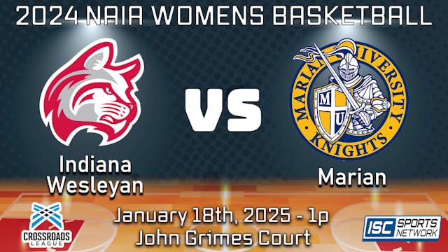 2025 WBB Indiana Wesleyan at Marian -...