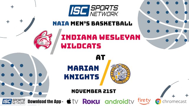 2020 MBB Indiana Wesleyan at Marian