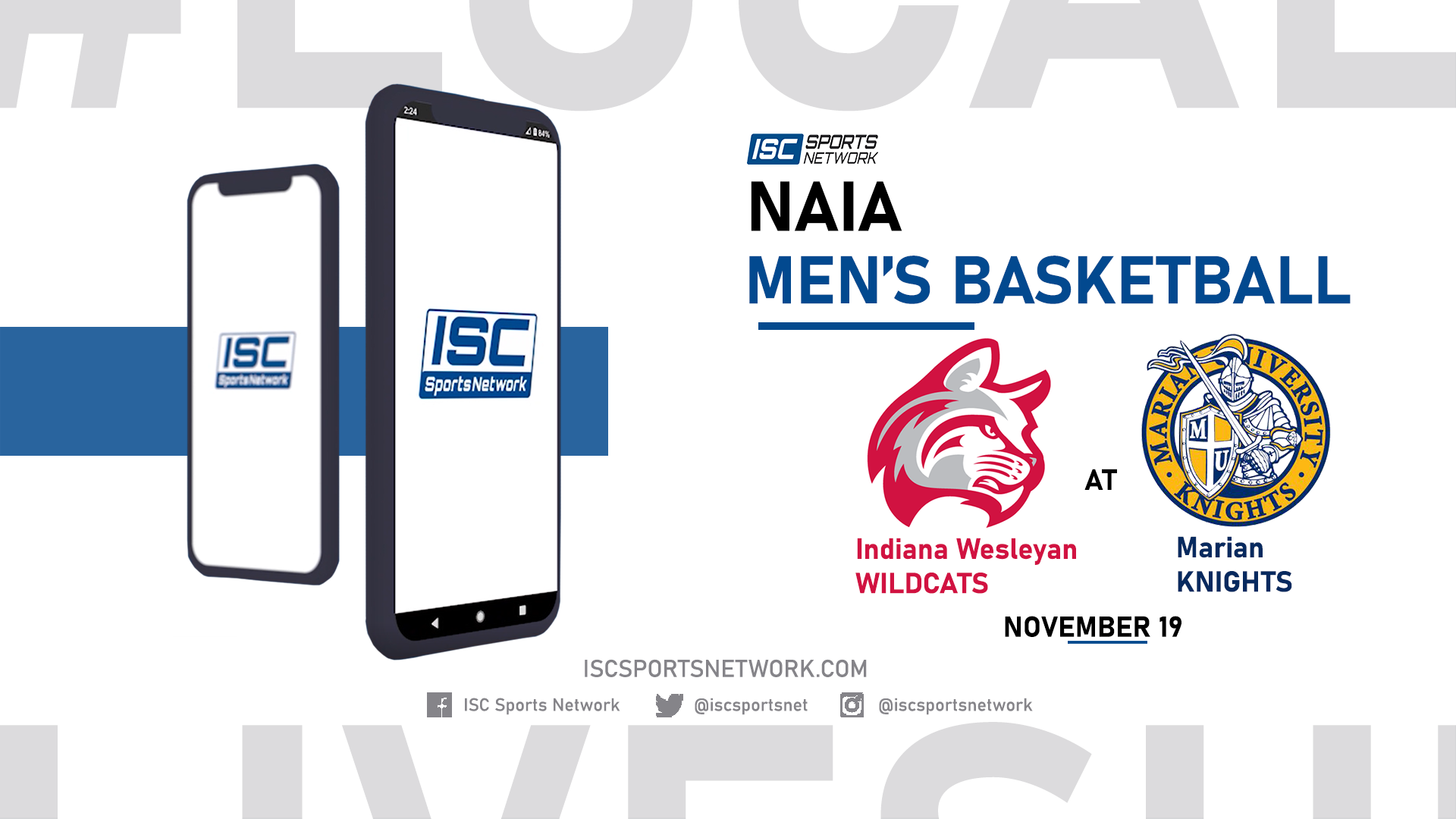 2021 MBB Indiana Wesleyan at Marian 11/19