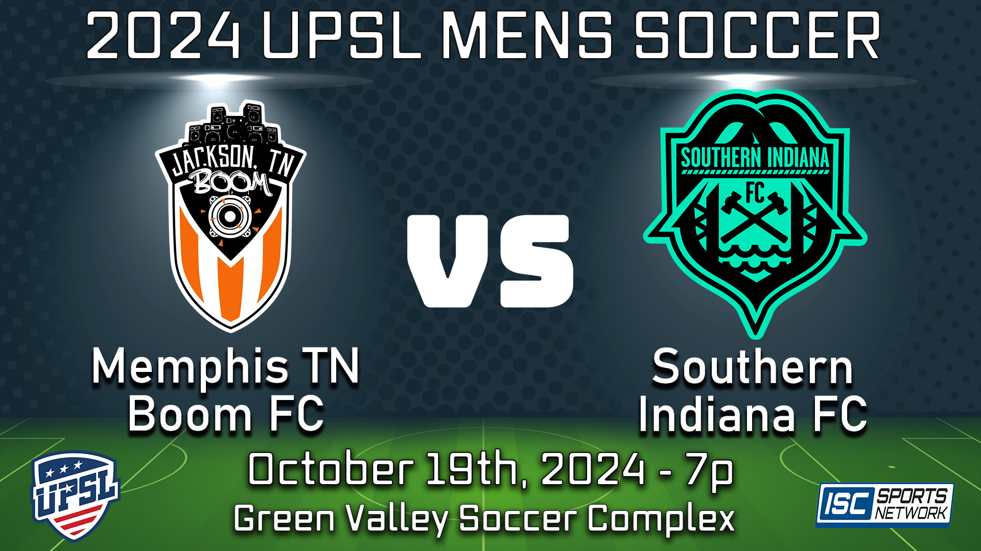 2024 UPSL Memphis Boom FC at Southern Indiana FC - 10/19