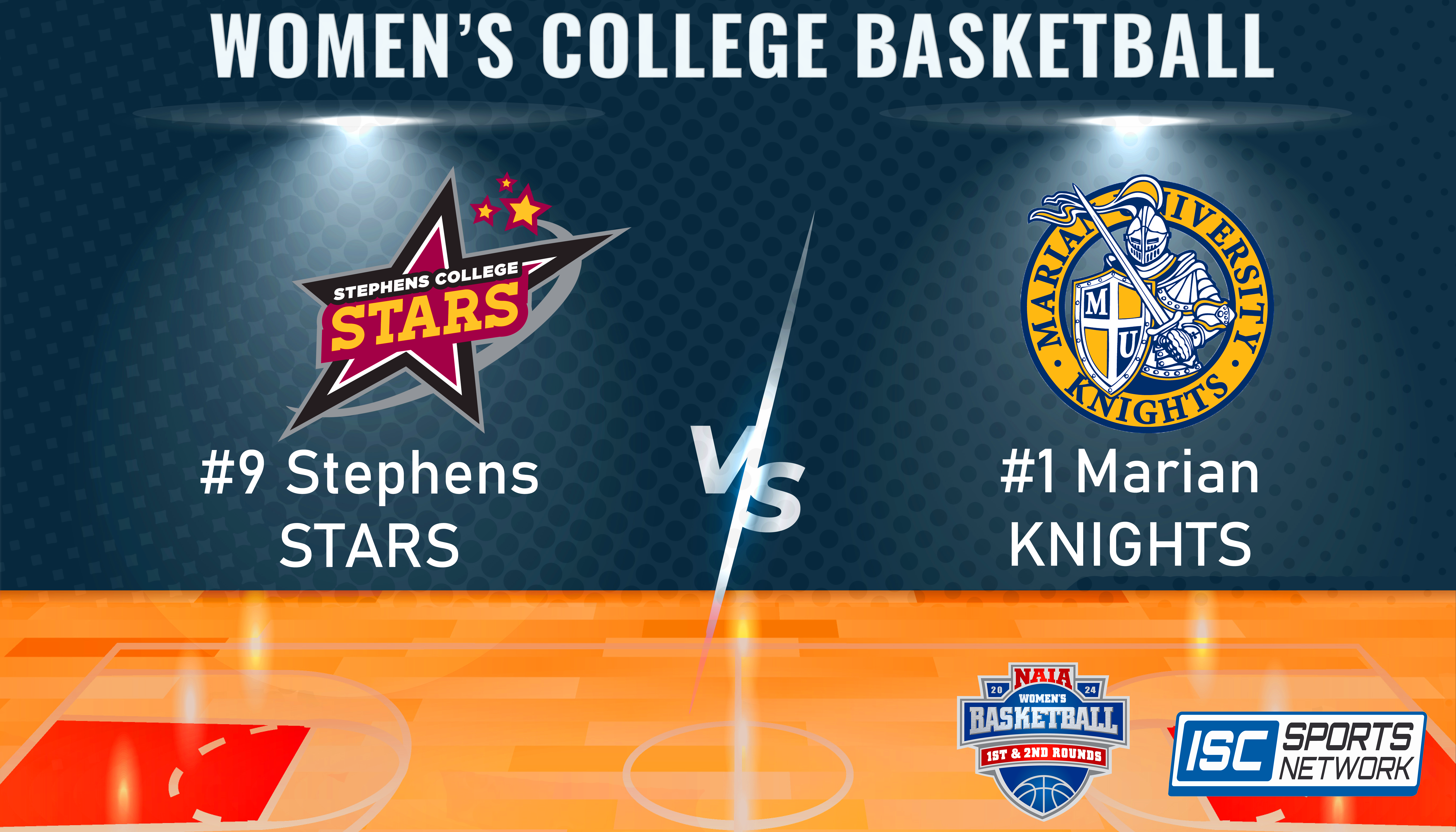 2024 NAIA WBB Stephens vs Marian 3/16