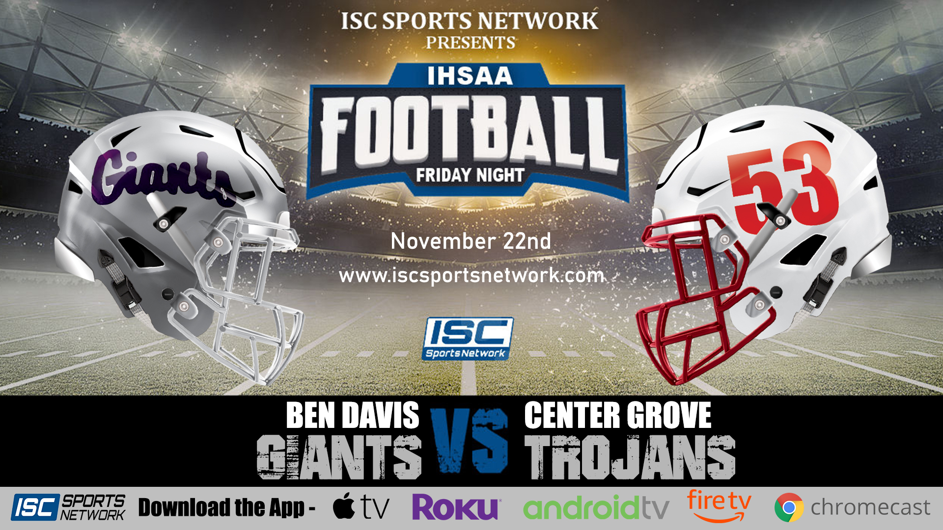 2019 IHSAA FB Ben Davis at Center Grove