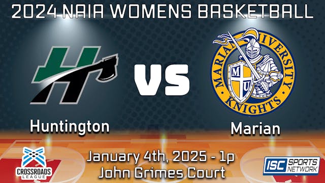 2025 WBB Huntington at Marian - 01/04