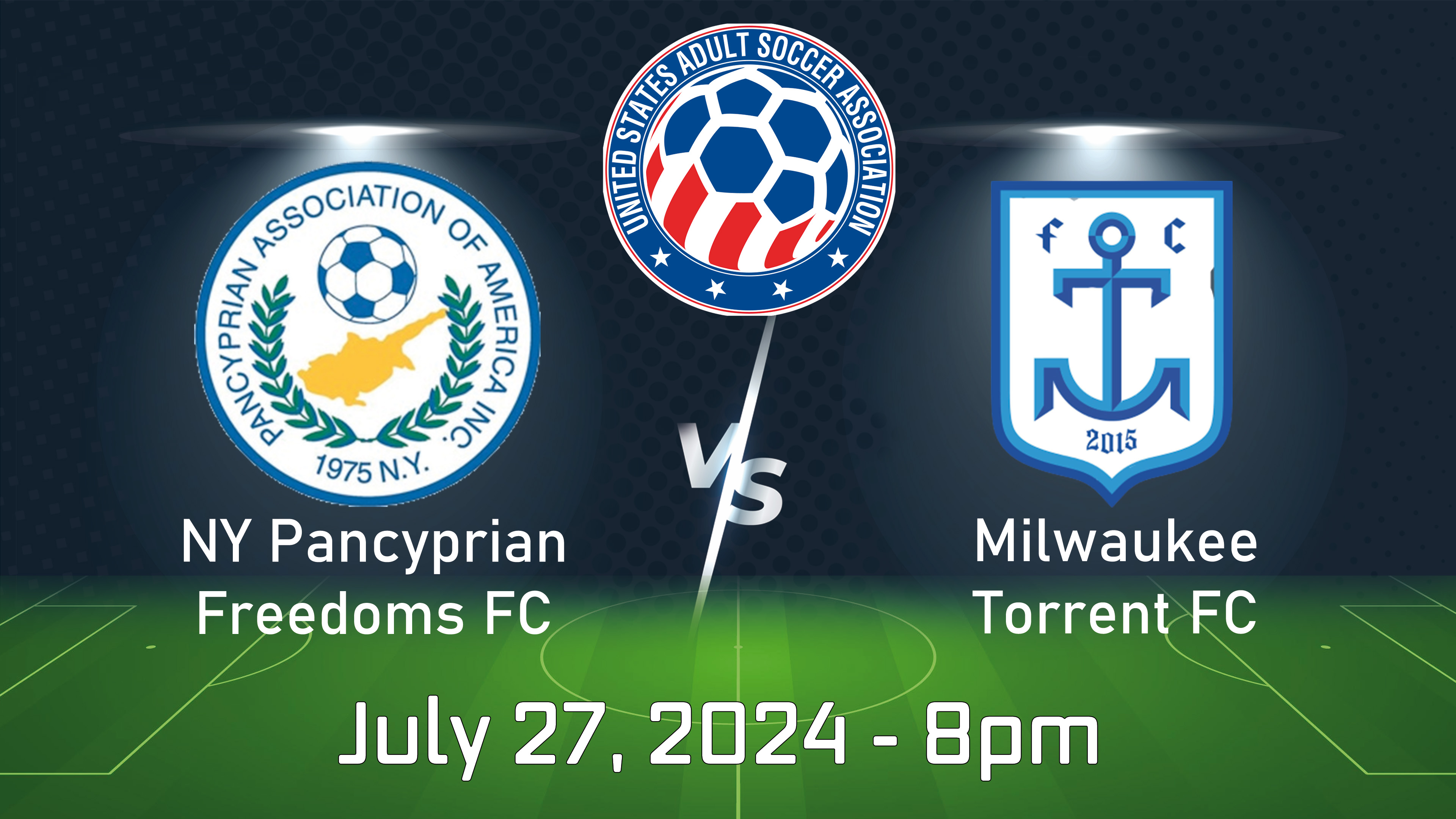 2024 USASA  Amateur Cup: NY Pancyprian Freedoms vs Milwaukee Torrent FC
