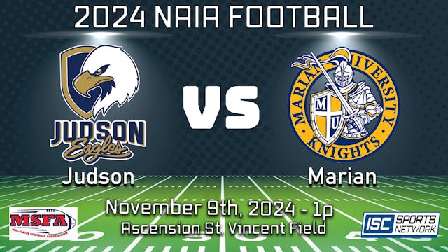 2024 CFB Judson at Marian - 11/9