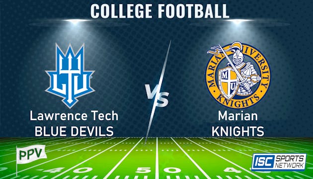 2023 CFB Lawrence Tech at Marian 9/30