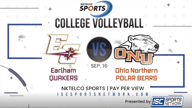 2022 WVB Earlham at Ohio Northern 9/16