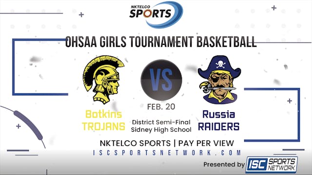 2023 OHSAA GBB Botkins vs Russia 2/20