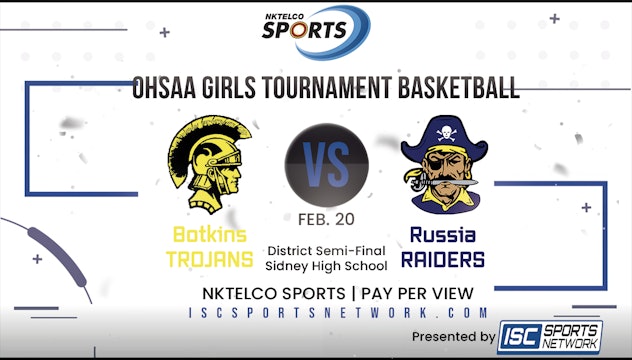 2023 OHSAA GBB Botkins vs Russia 2/20