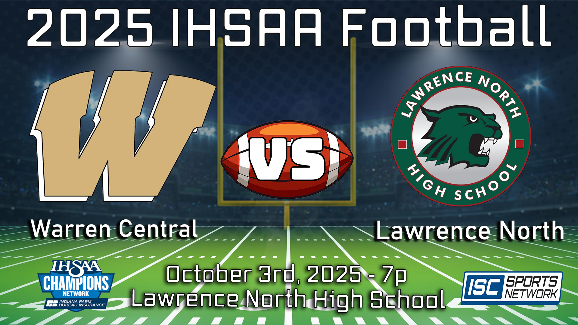 2025 FB Warren Central at Lawrence North 10/03