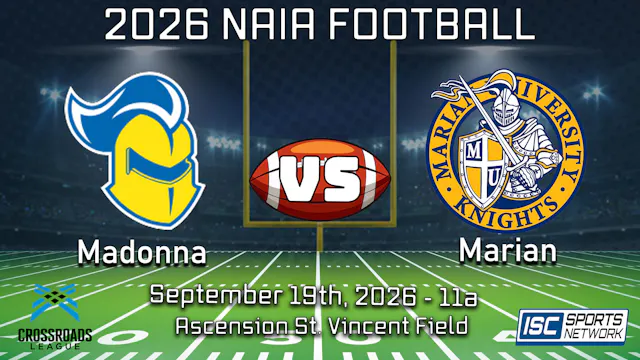 2026 CFB Madonna at Marian - 9/19