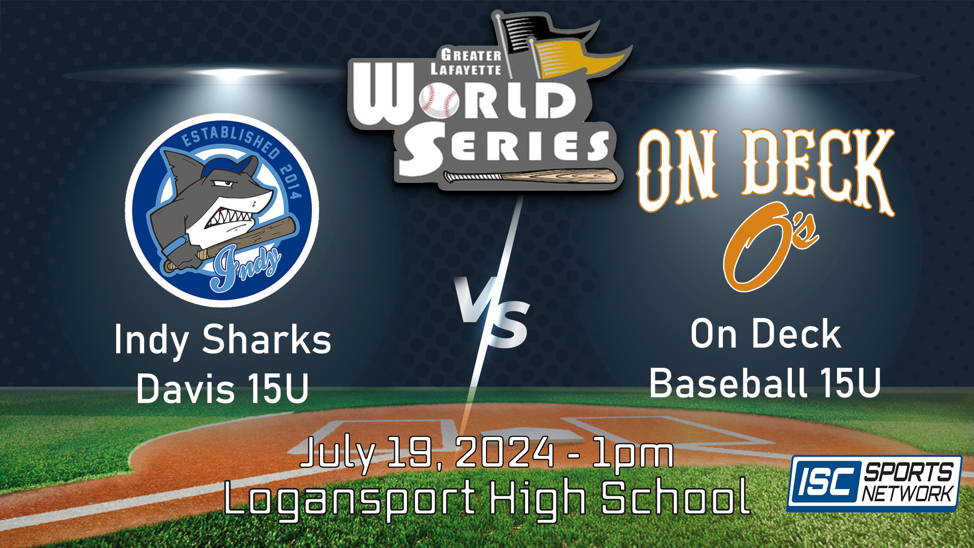 2024 GLWS BSB Indy Sharks 15U vs On Deck 15U 7/19