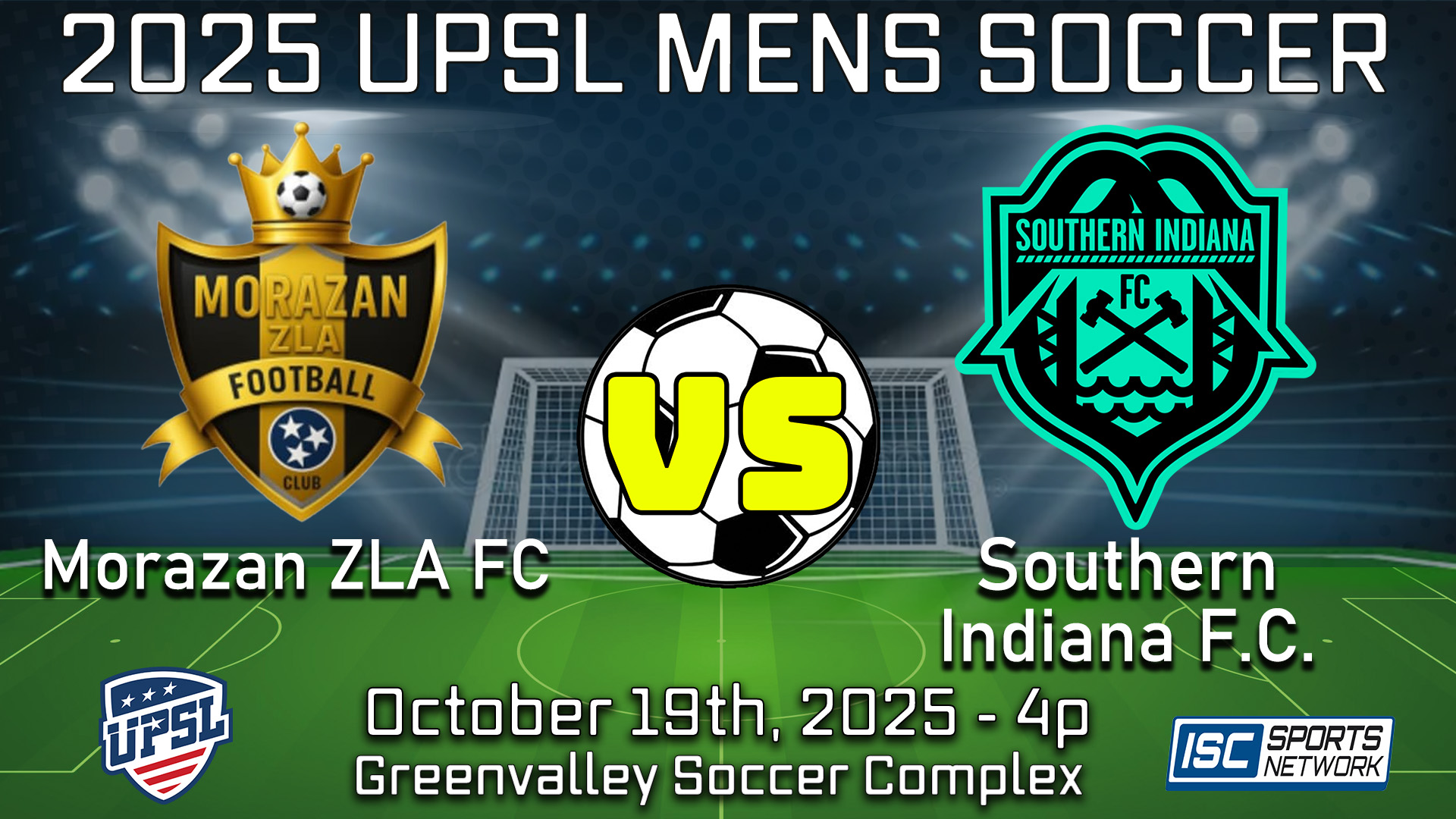 2025 UPSL Morazan ZLA FC at Southern Indiana FC - 10/19