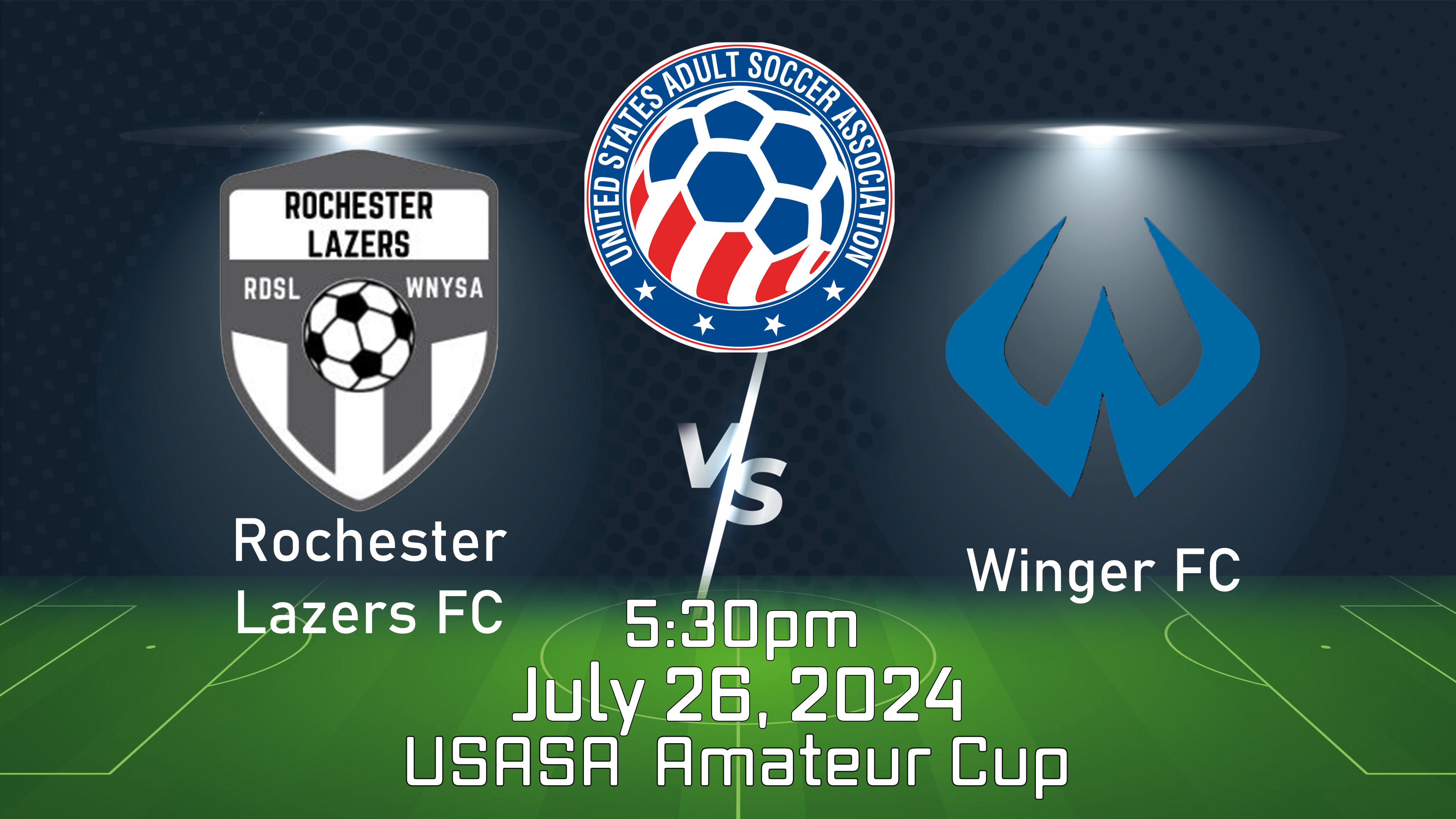 2024 USASA  Amateur Cup: Rochester Lazers vs Winger FC