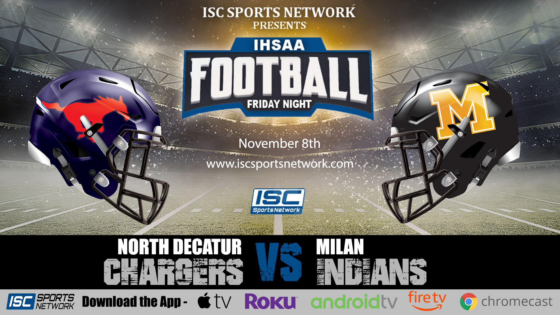 2019 IHSAA FB North Decatur at Milan