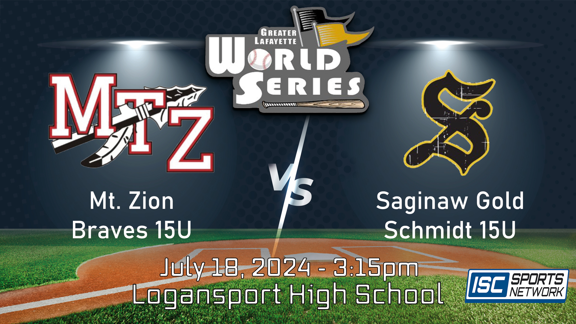 2024 GLWS BSB Mt. Zion Braves vs Saginaw Golds (Schmidt) 15U 7/18