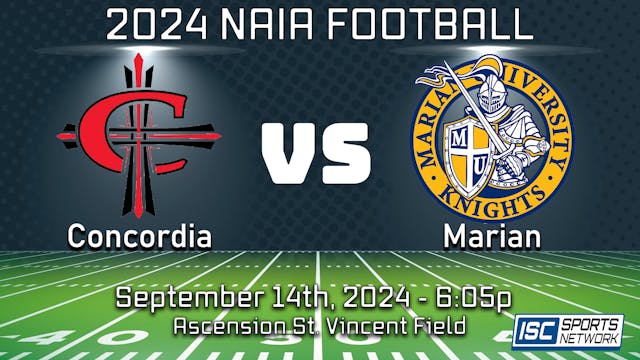 2024 CFB Concordia at Marian - 9/14