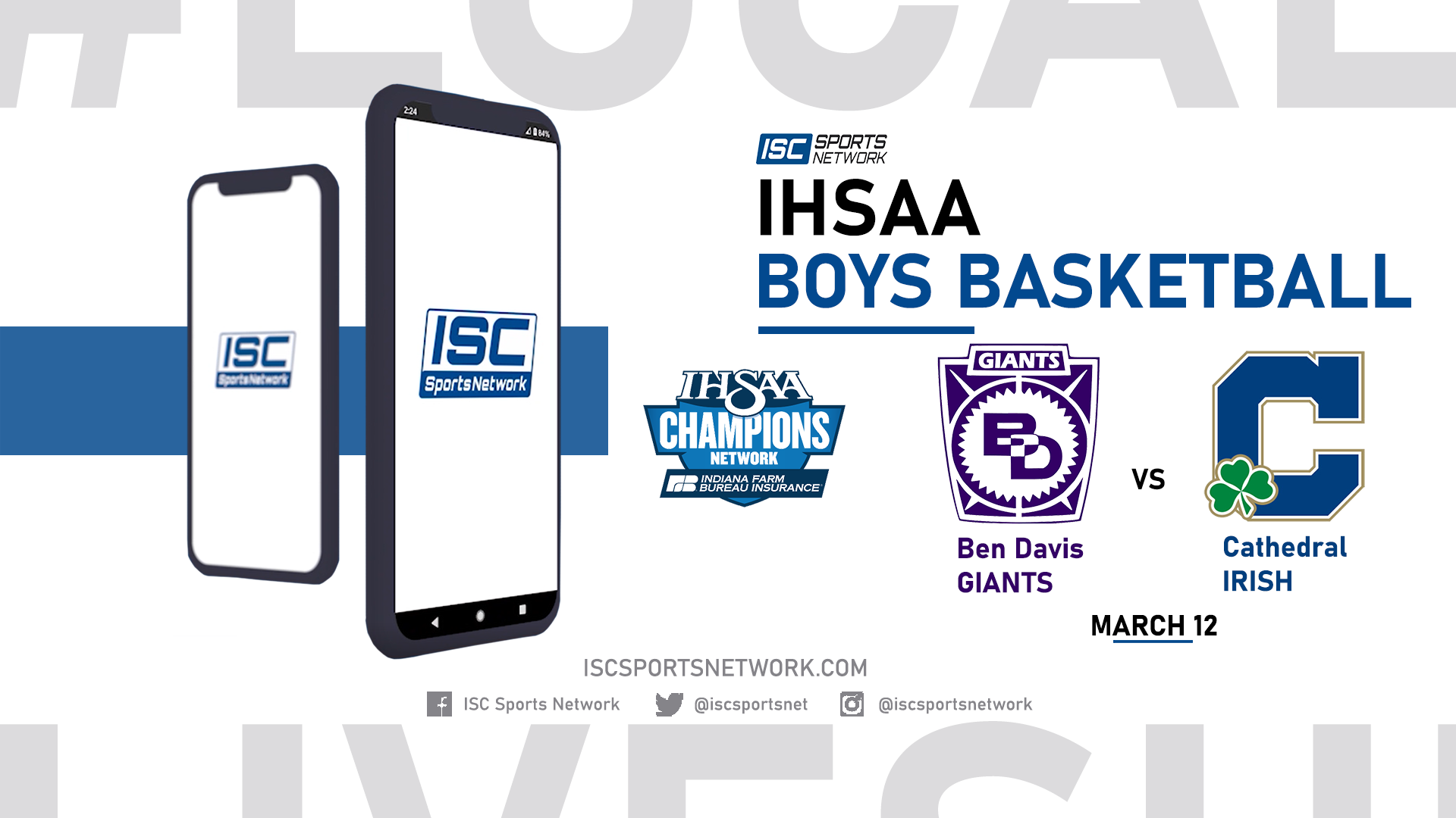 2022 IHSAA BBB Cathedral vs Ben Davis 3/12