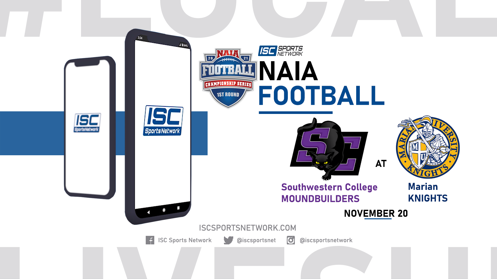 2021 NAIA FB Southwestern College at Marian 11/20