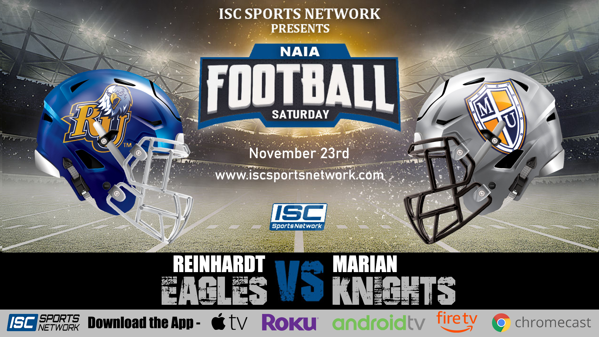 2019 NAIA CFB Reinhardt at Marian 