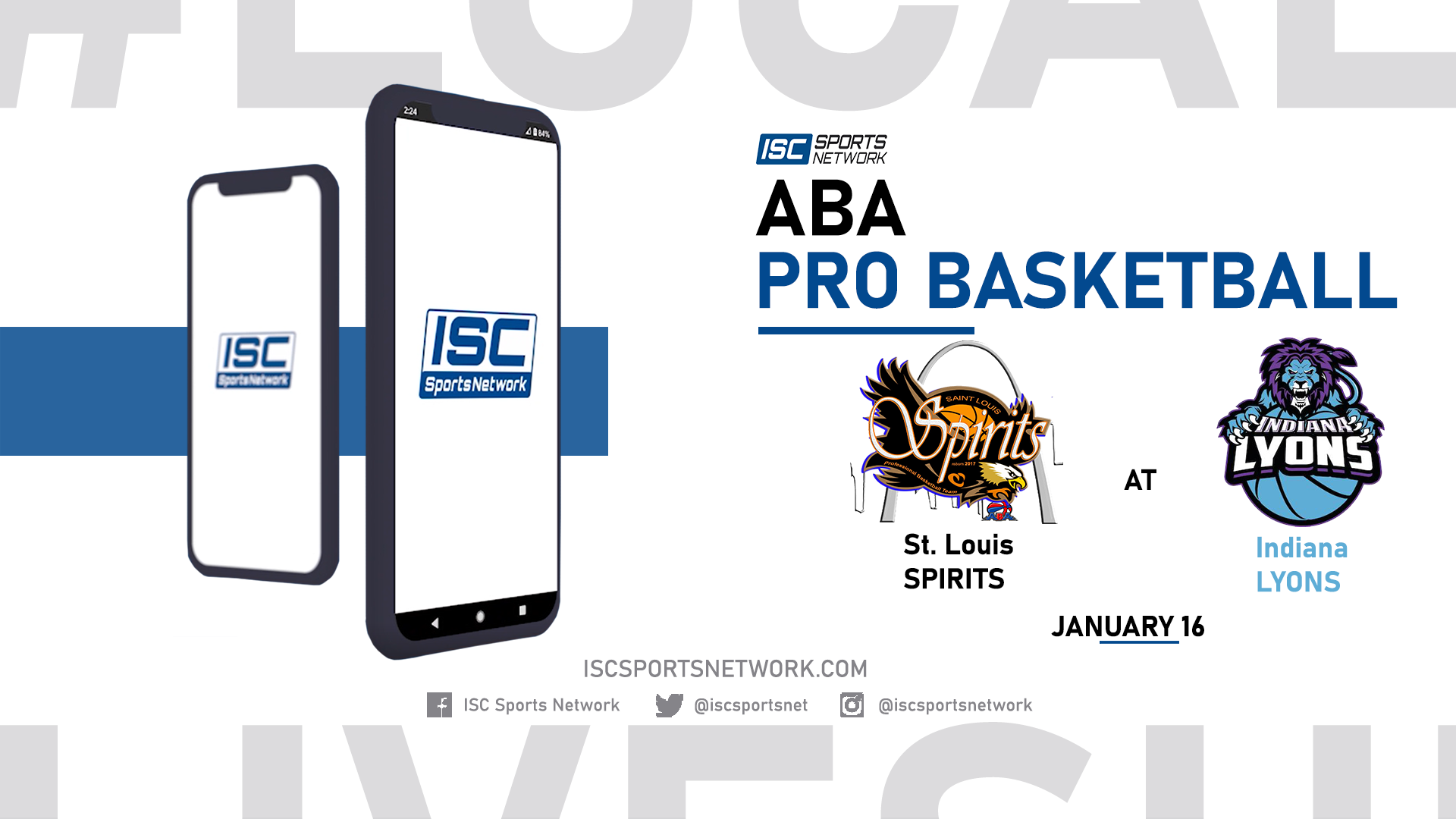 2022 ABA St. Louis Spirits at Indiana Lyons 1/16