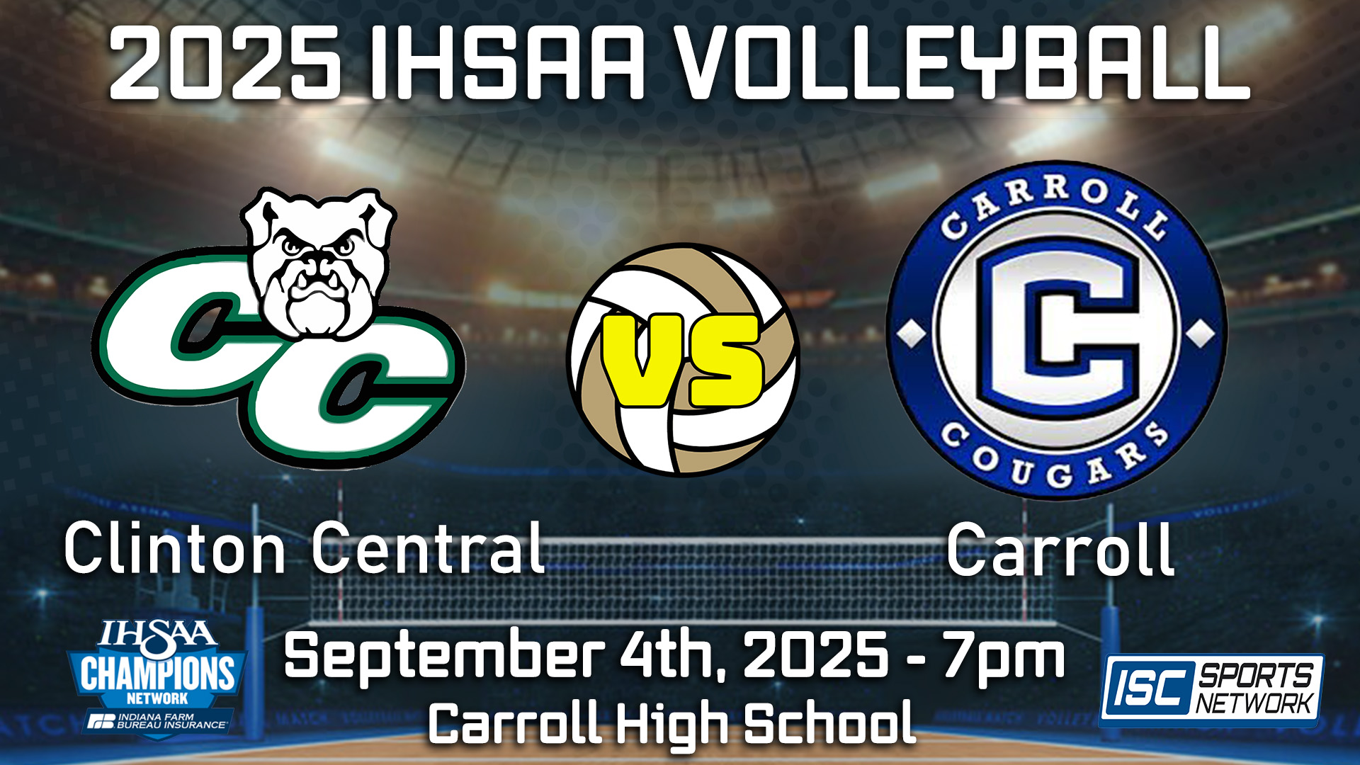 2025 GVB Clinton Central at Carroll - 09/04