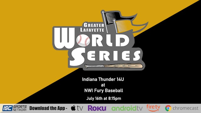 2020 GLWS BSB 14U Indiana Thunder vs NWI Fury Baseball