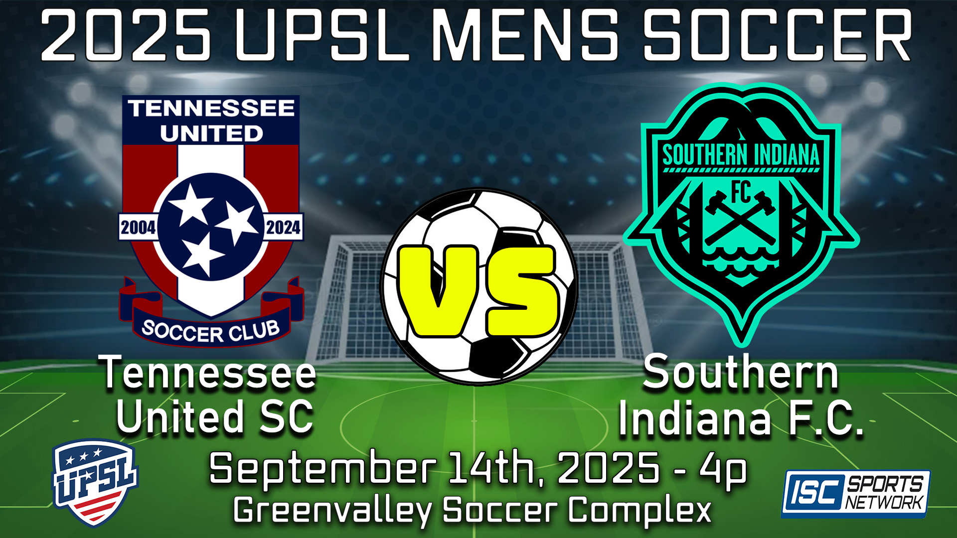 2025 UPSL Tennessee United SC at Southern Indiana FC - 09/14
