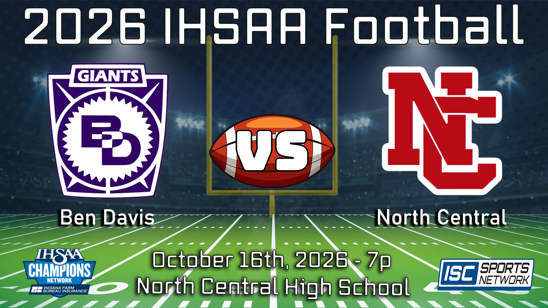 2026 FB Ben Davis at North Central - 10/16