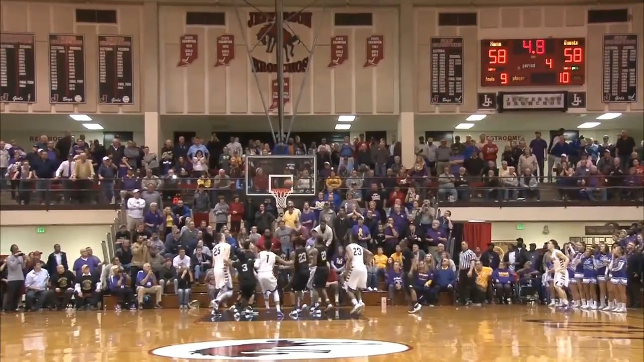 2016 IHSAA BBB Semistate Gage Pinkerton Buzzer Beater
